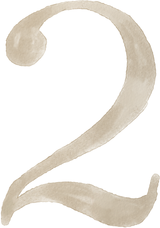 number watercolor
